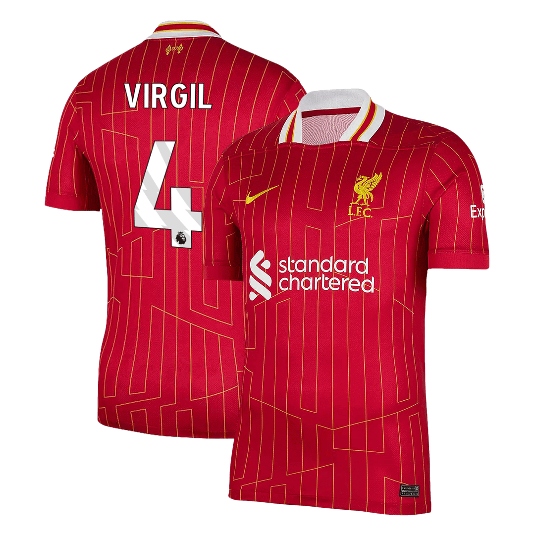 VIRGIL #4 Liverpool Home soccer jersey 2024/25