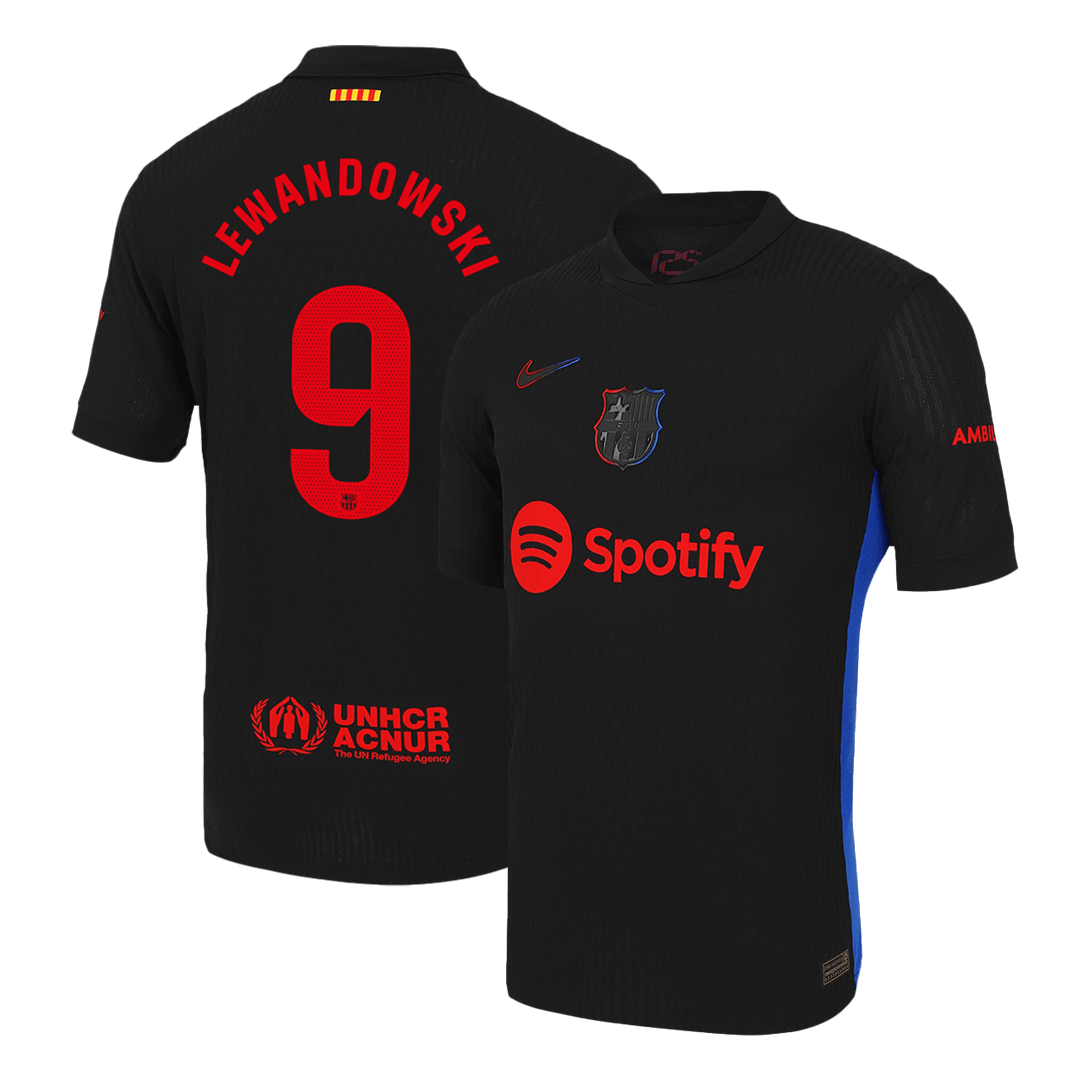 Authentic LEWANDOWSKI #9 Barcelona Away Soccer Jersey 2024/25