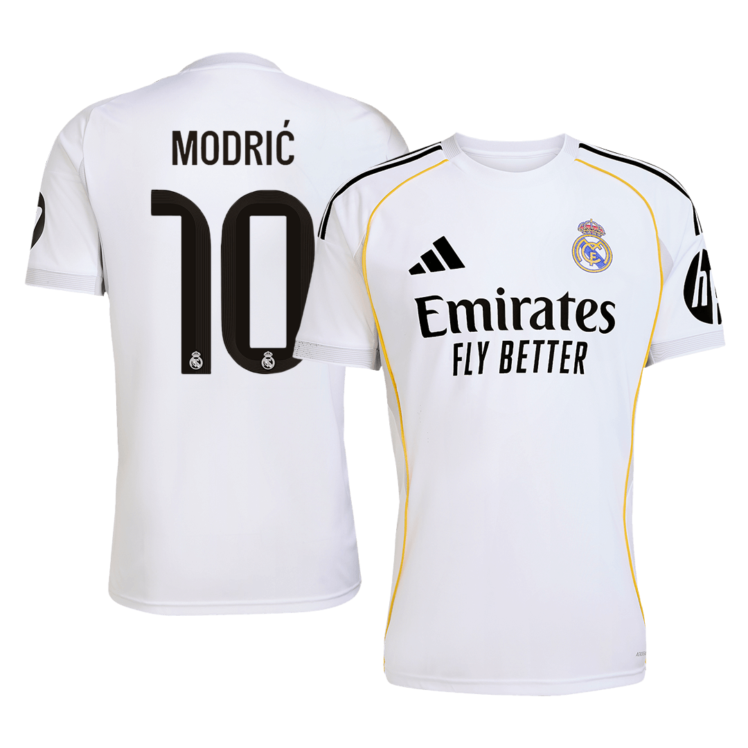 MODRIC #10 Real Madrid Soccer Jersey Home Custom Shirt 2025/26