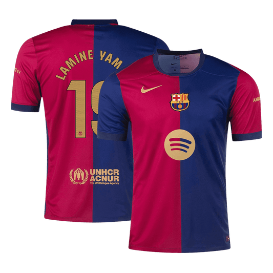 LAMINE YAMAL #19 Barcelona Heim-Fußballtrikot 2024/25 – Spotify-Logo ohne Text