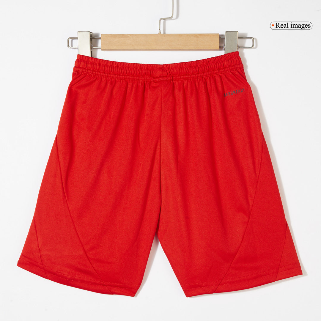 Kinder Bayern München Heim-Fußballtrikot-Set (Trikot + Shorts) 2024/25 Rot