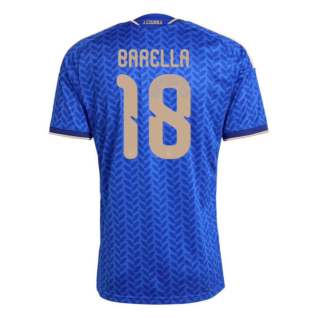 BARELLA #18 Italy Home Soccer Jersey World Cup 2026