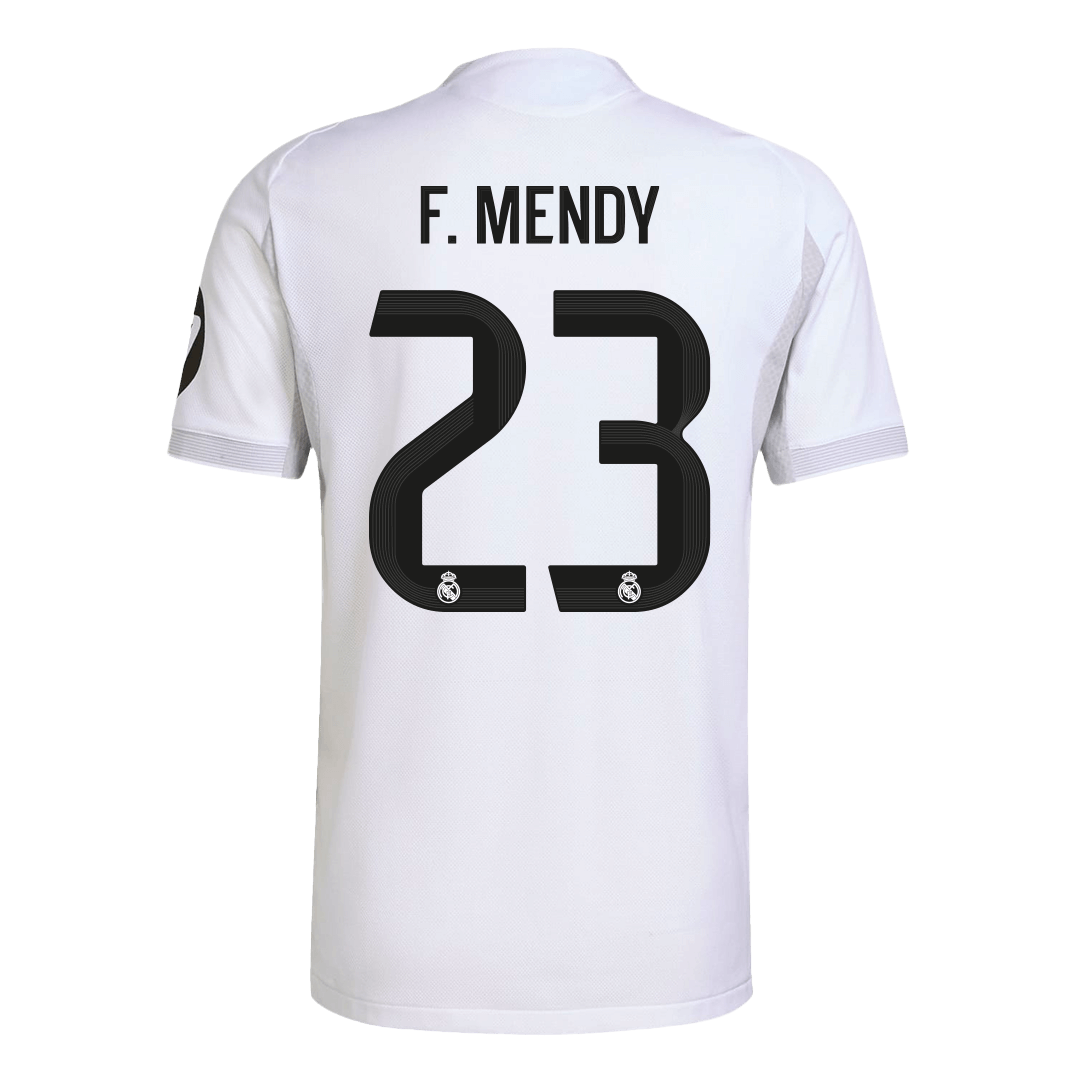 F.MENDY #23 Real Madrid Home Authentic Soccer Jersey 2025/26