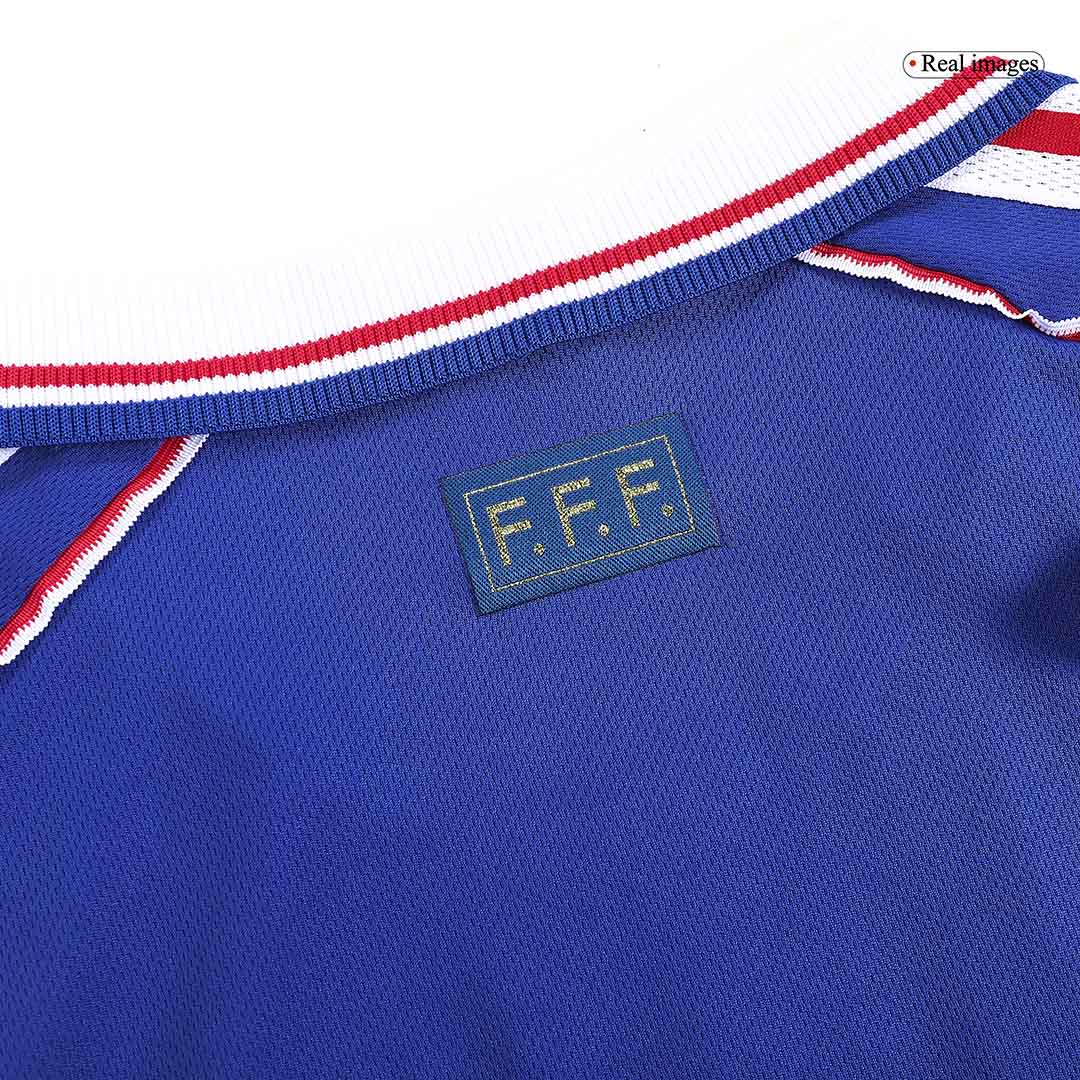 ZIDANE #10 France Retro Jersey Home Soccer Shirt 1998 World Cup