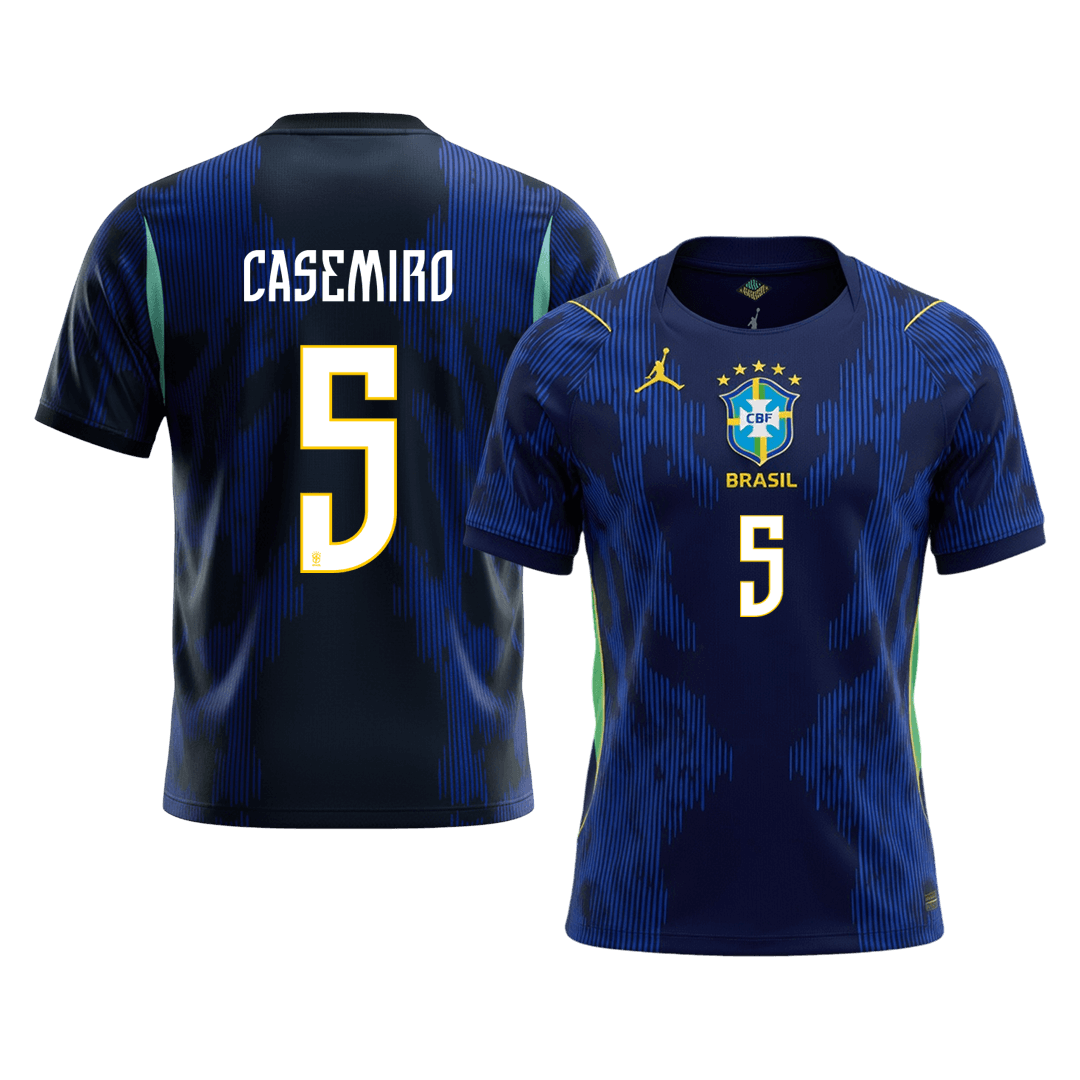 CASEMIRO #5 Brazil Away Soccer Jersey World Cup 2026