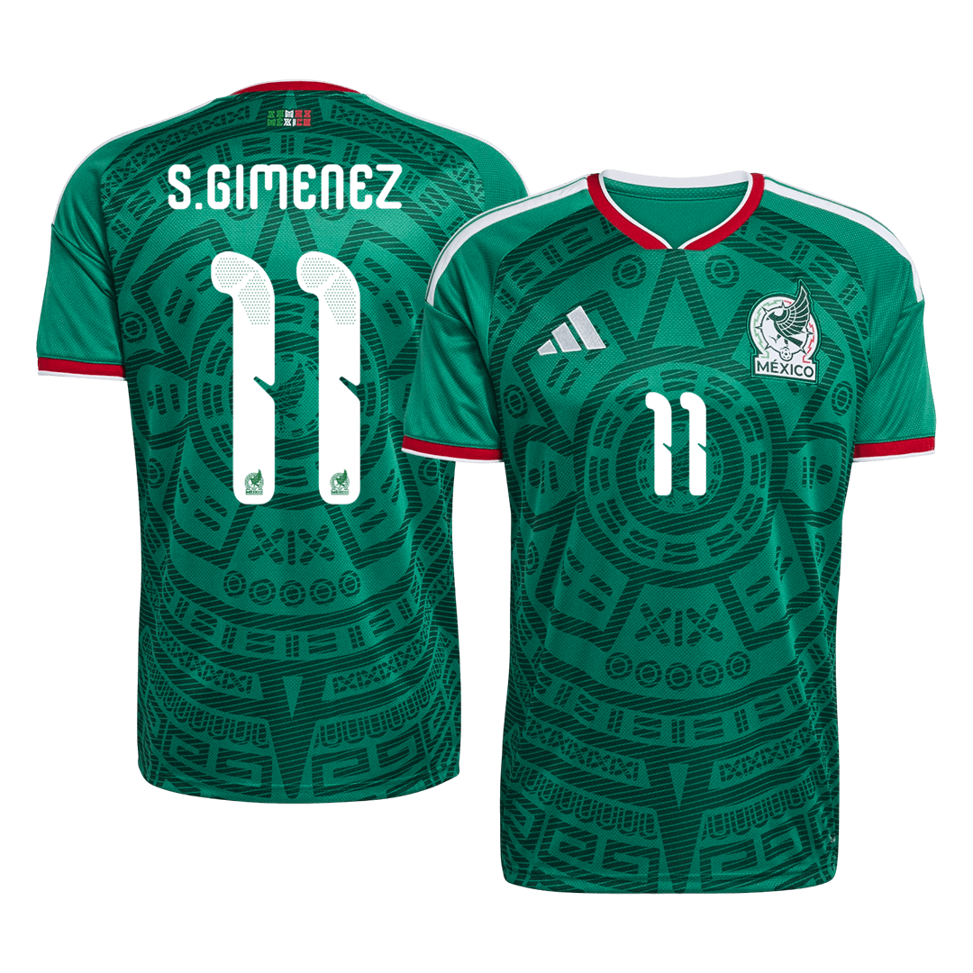 S.GIMENEZ #11 Mexico Home Soccer Jersey World Cup 2026