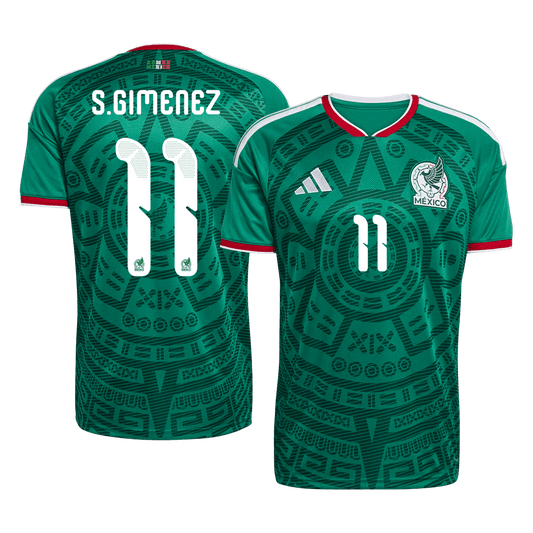 S.GIMENEZ #11 Mexico Home Soccer Jersey World Cup 2026