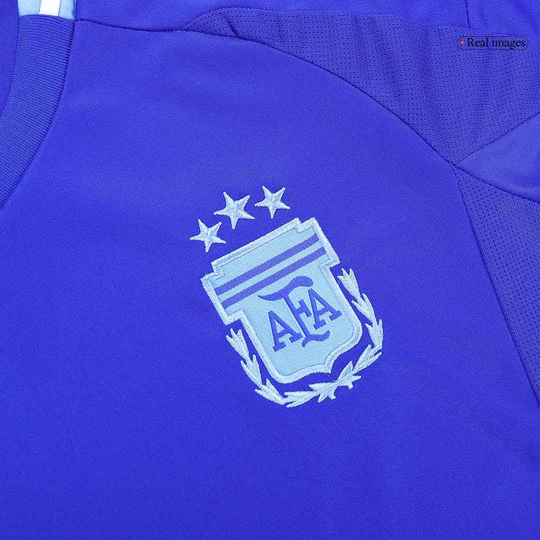 Kid's Argentina Away Soccer Jersey Kit(Jersey+Shorts+Socks) Copa America 2024