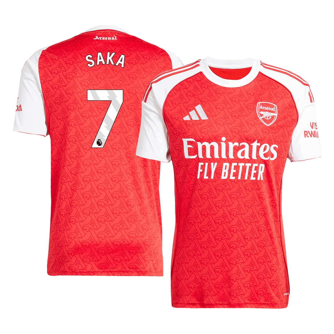 Camiseta de fútbol Arsenal SAKA #7 Primera equipación 2025/26