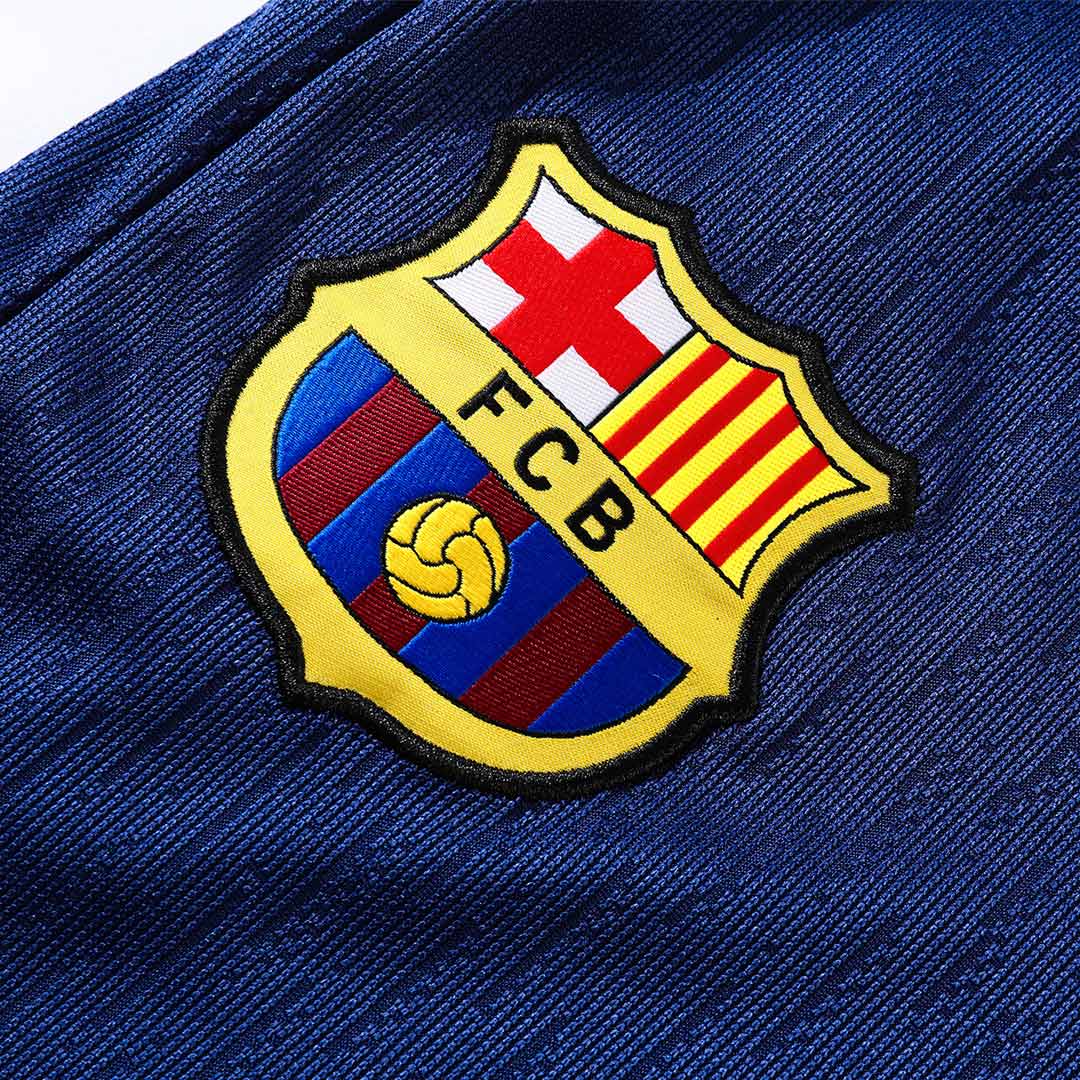 Barcelona 1/4 Zip Tracksuit 2025/26 Kids Navy