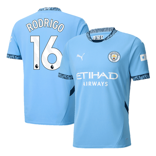 RODRIGO #16 Manchester City Home soccer jersey 2024/25