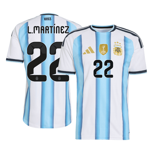 L.MARTÍNEZ #22 Argentina Home Player Version Jersey World Cup 2026