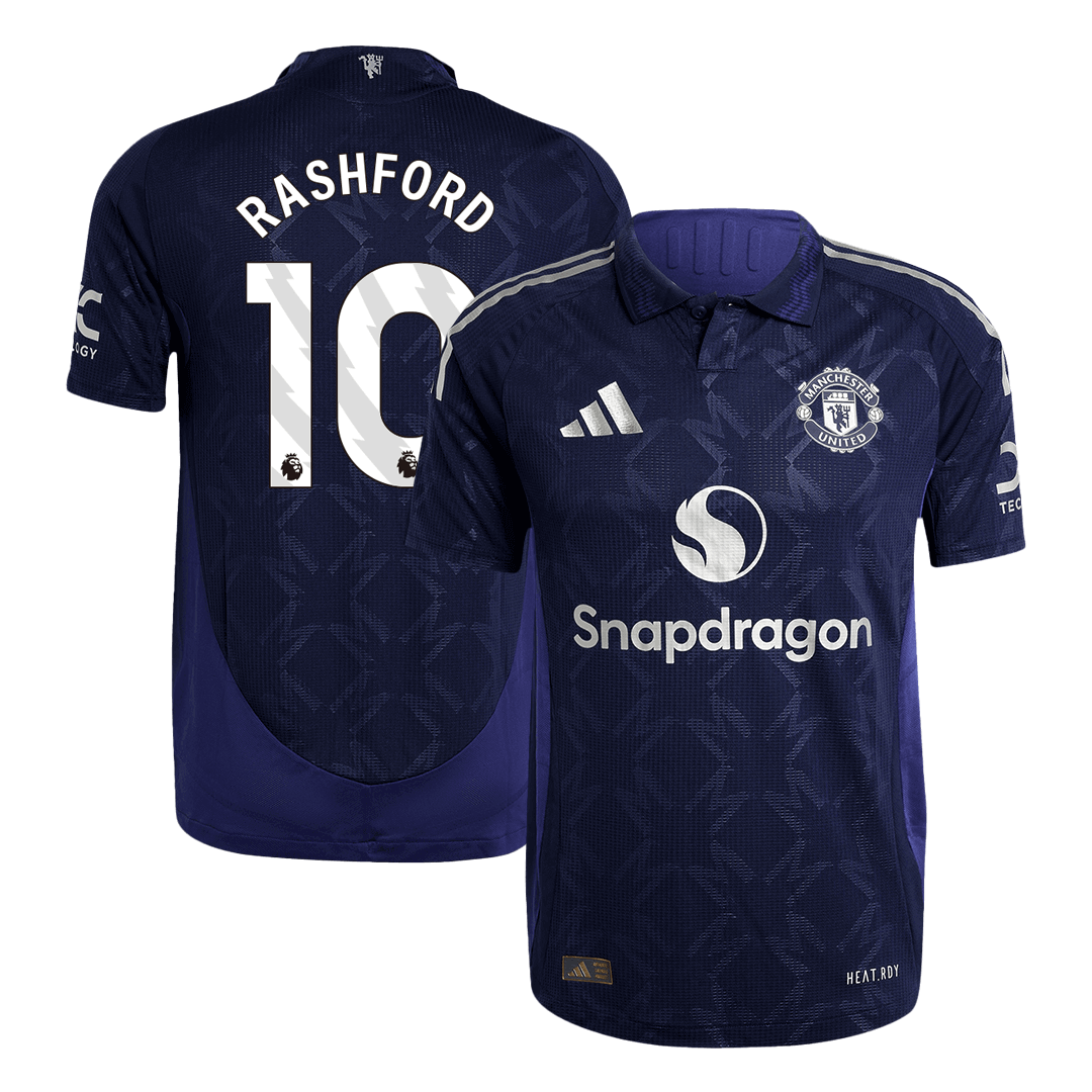 Authentic RASHFORD #10 Soccer Jersey Manchester United Away Shirt 2024/25