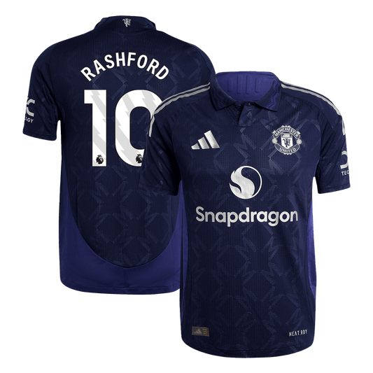 Authentic RASHFORD #10 Soccer Jersey Manchester United Away Shirt 2024/25