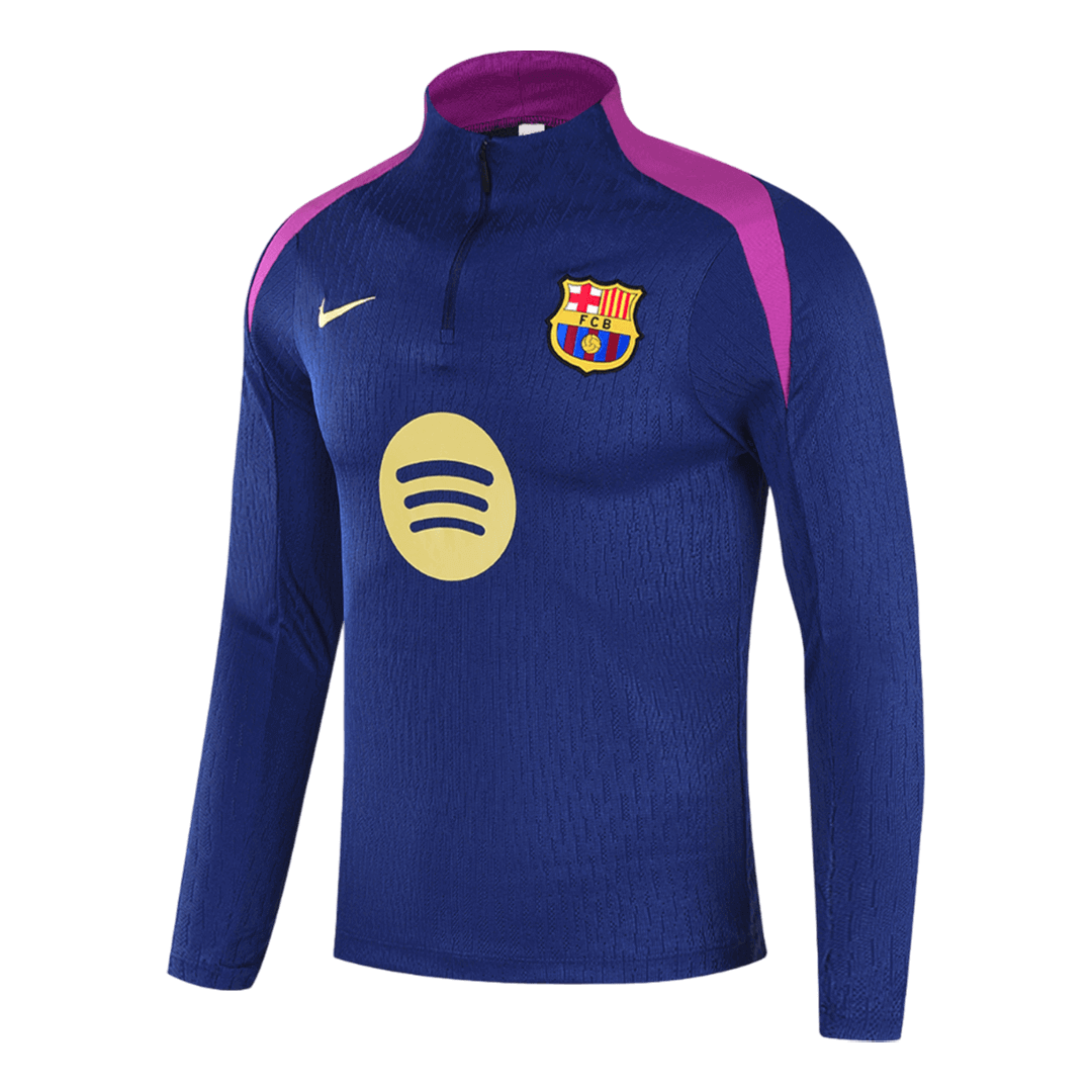 Barcelona 1/4 Zip Tracksuit 2025/26 Kids Navy