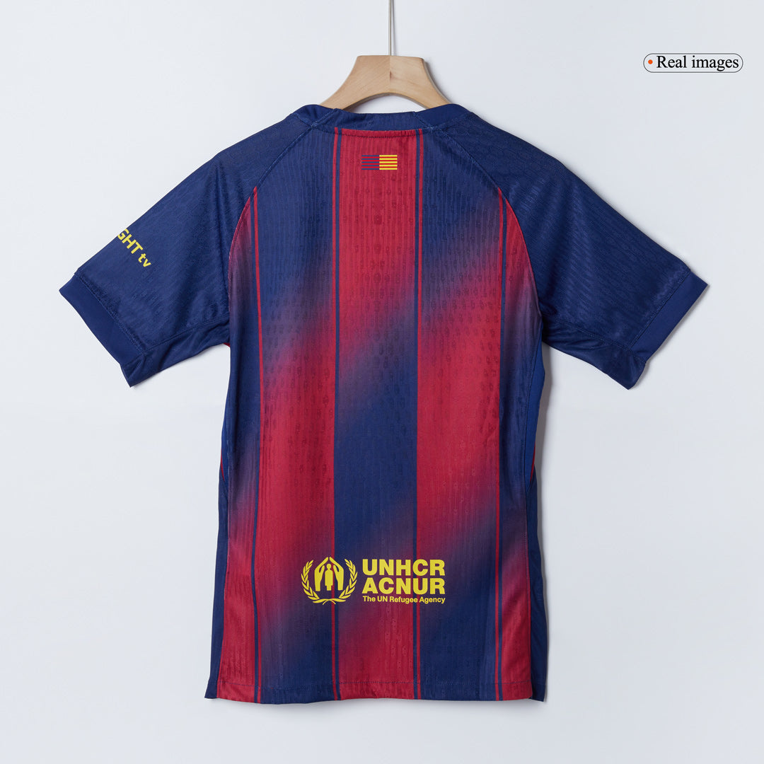 KOUNDE #23 Barcelona Home Authentic Soccer Jersey 2025/26 - UCL