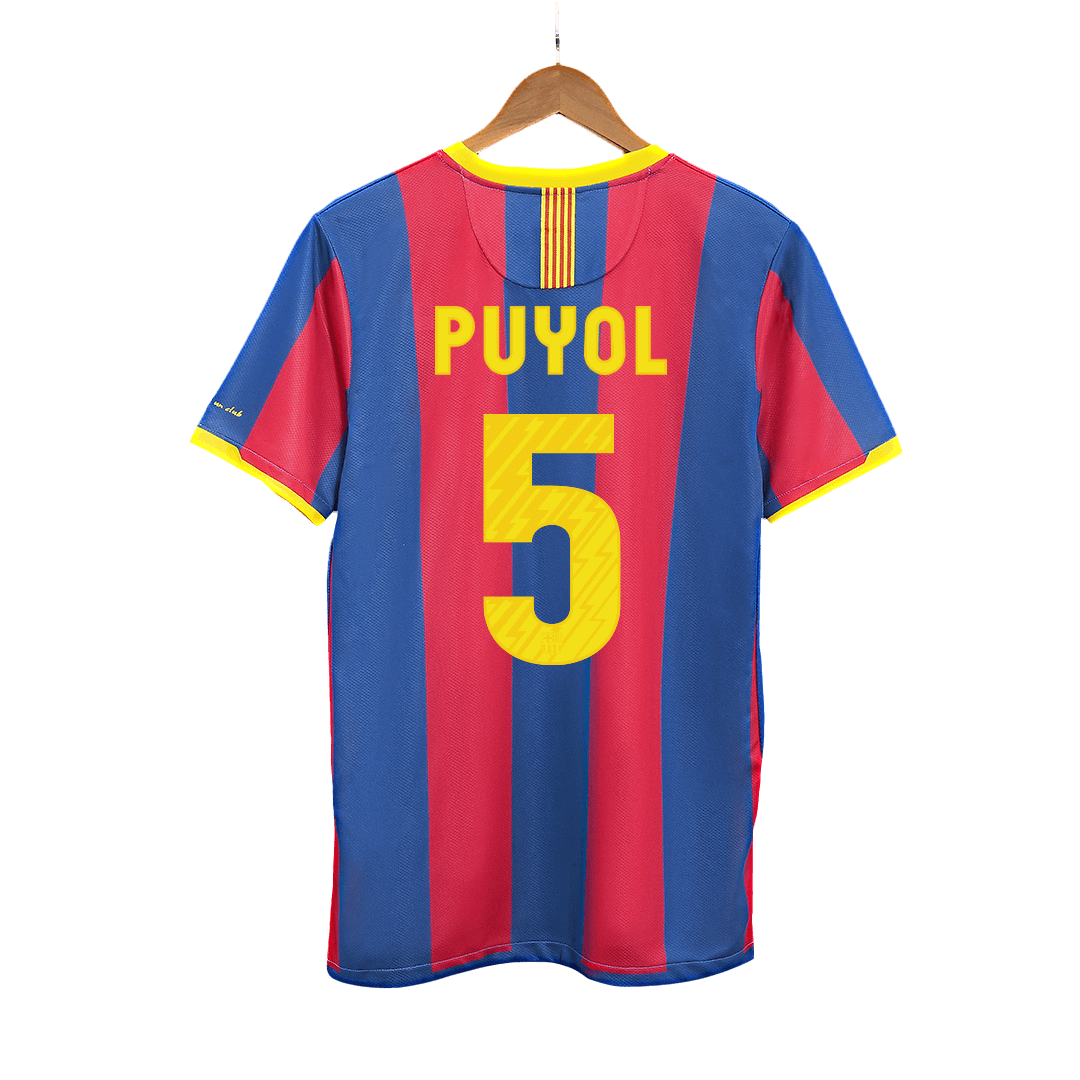 Retro Jersey PUYOL #5 Barcelona Retro Jersey Home Soccer Shirt 2010/11