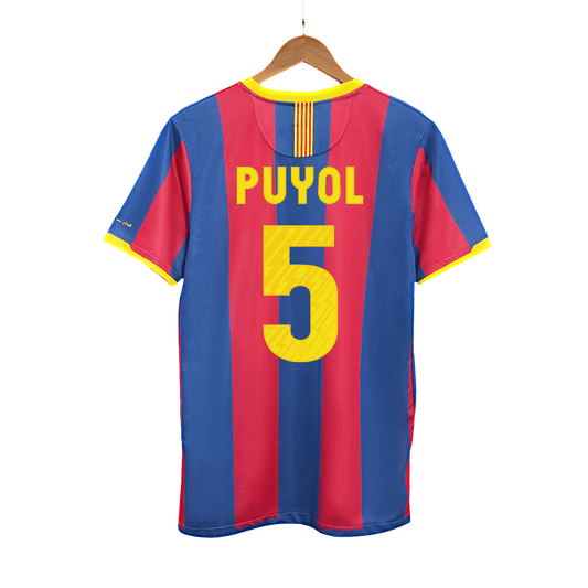 Retro Jersey PUYOL #5 Barcelona Retro Jersey Home Soccer Shirt 2010/11