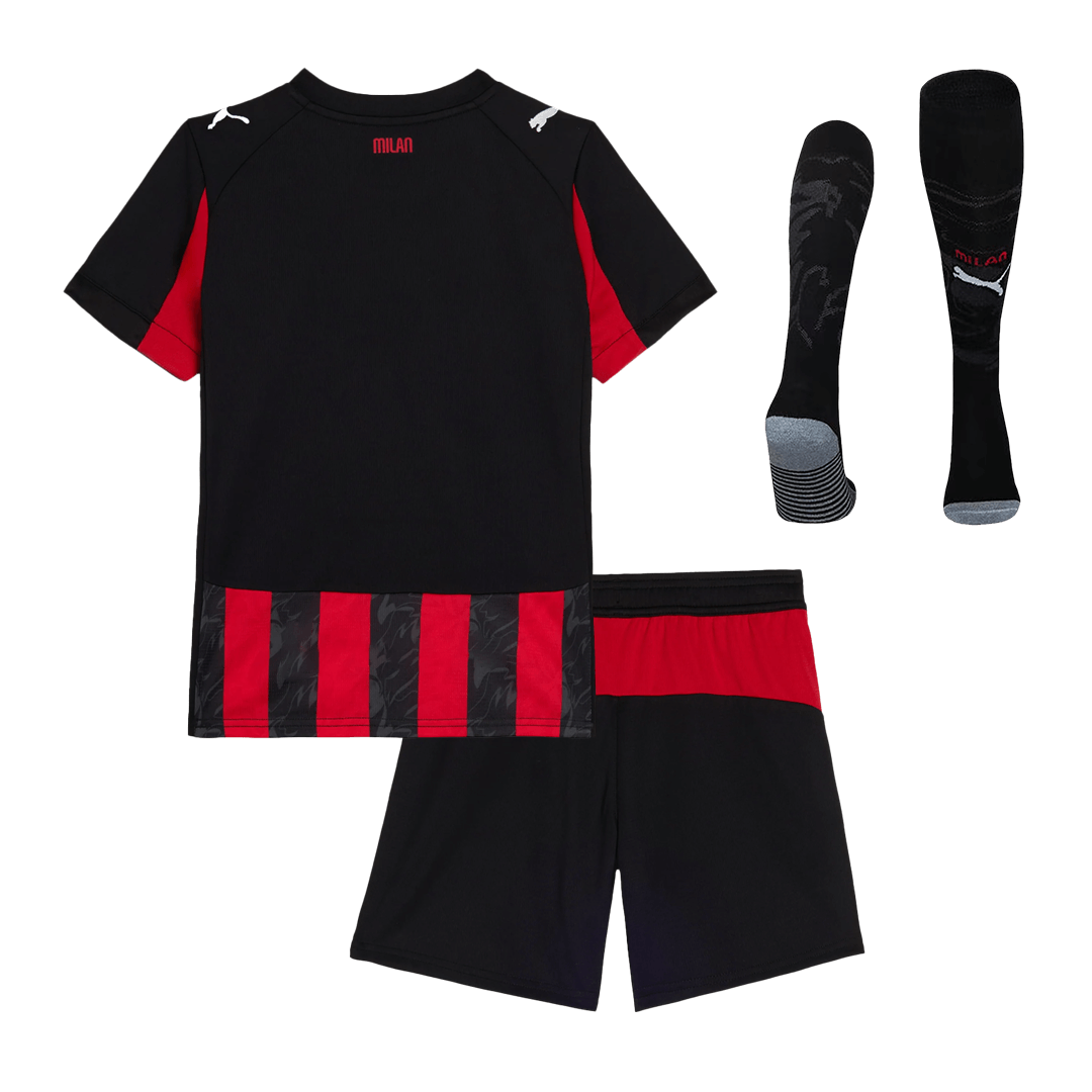 AC Milan Home Kids Soccer Jerseys Full Kit 2025/26
