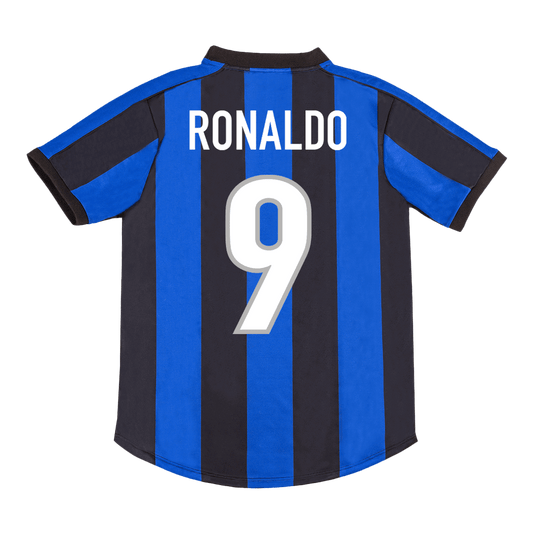 RONALDO #9 Inter Milan Retro Jersey Home Soccer Shirt 1999/00
