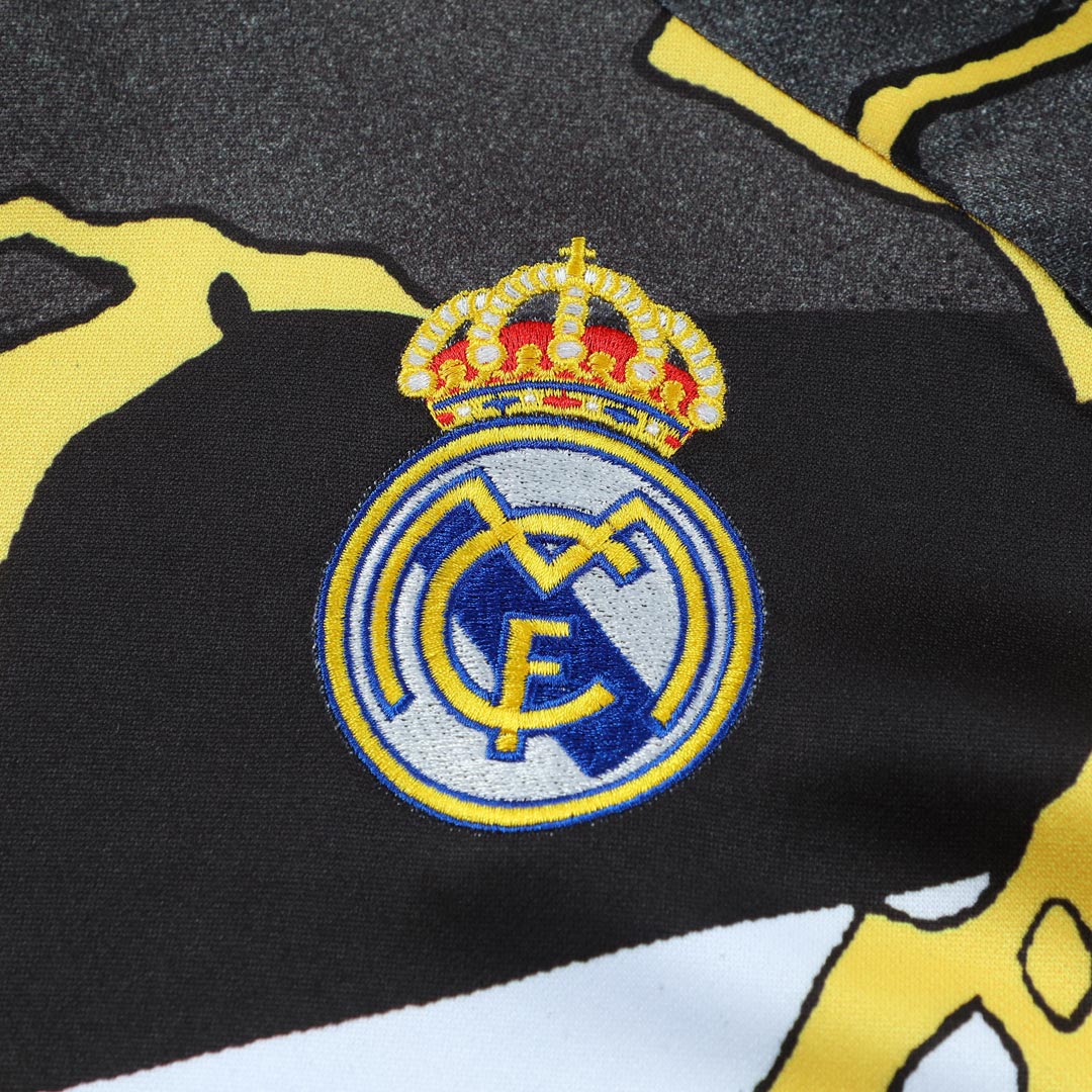 Kid's Real Madrid x MARVEL Zipper Sweatshirt Kit(Top+Pants) 25/26 Black