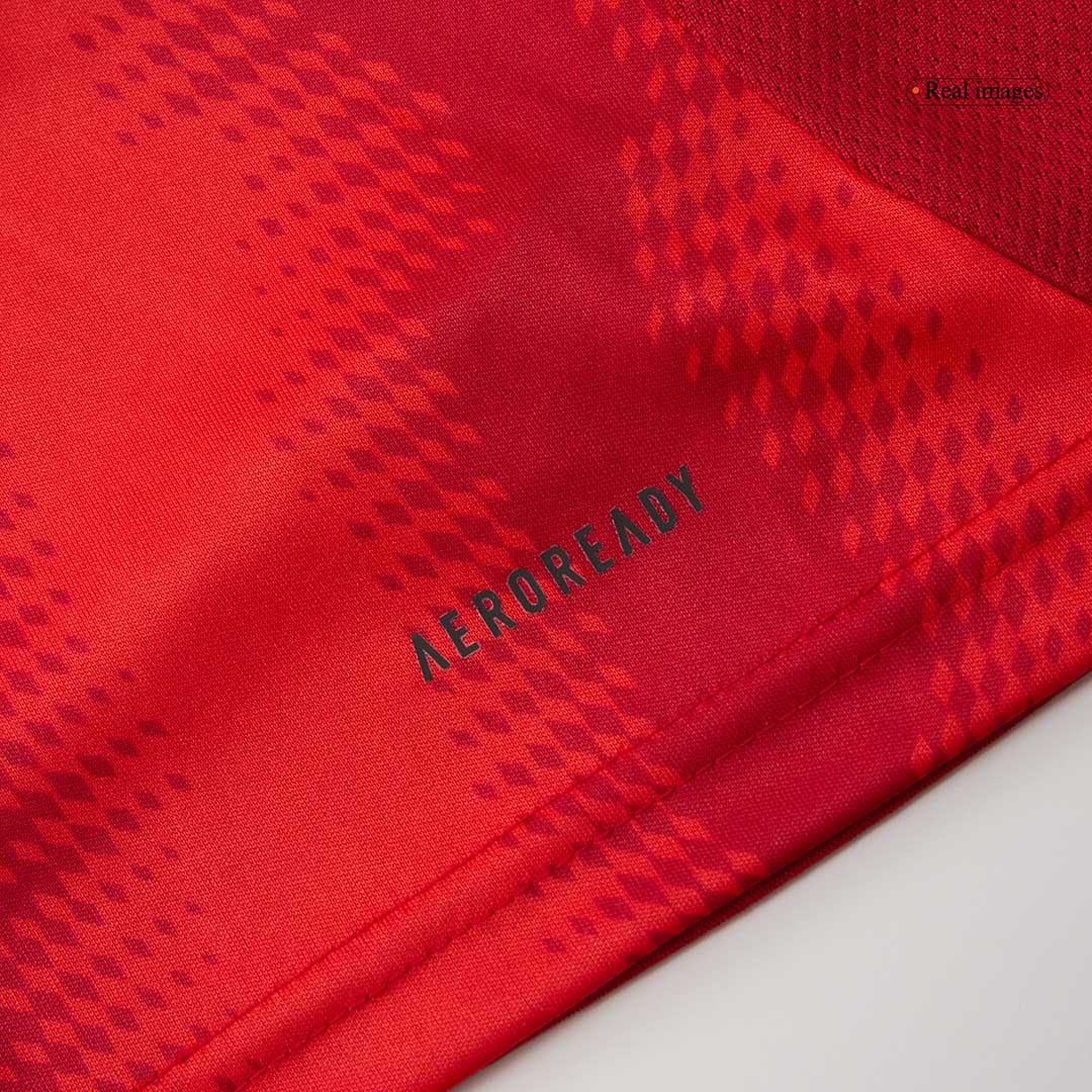 Kinder Bayern München Heim-Fußballtrikot-Set (Trikot + Shorts) 2024/25 Rot