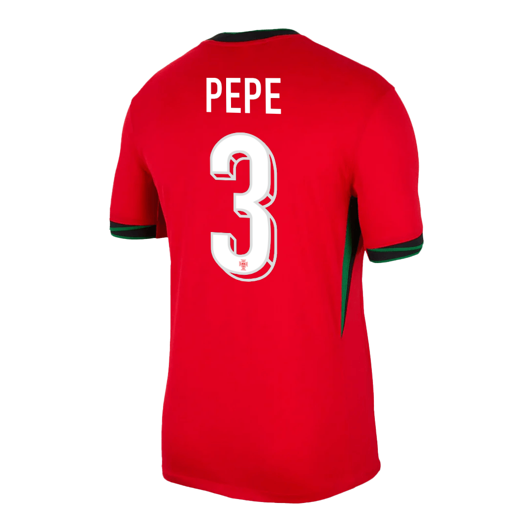 PEPE #3 Portugal Home Soccer Jersey Euro 2024