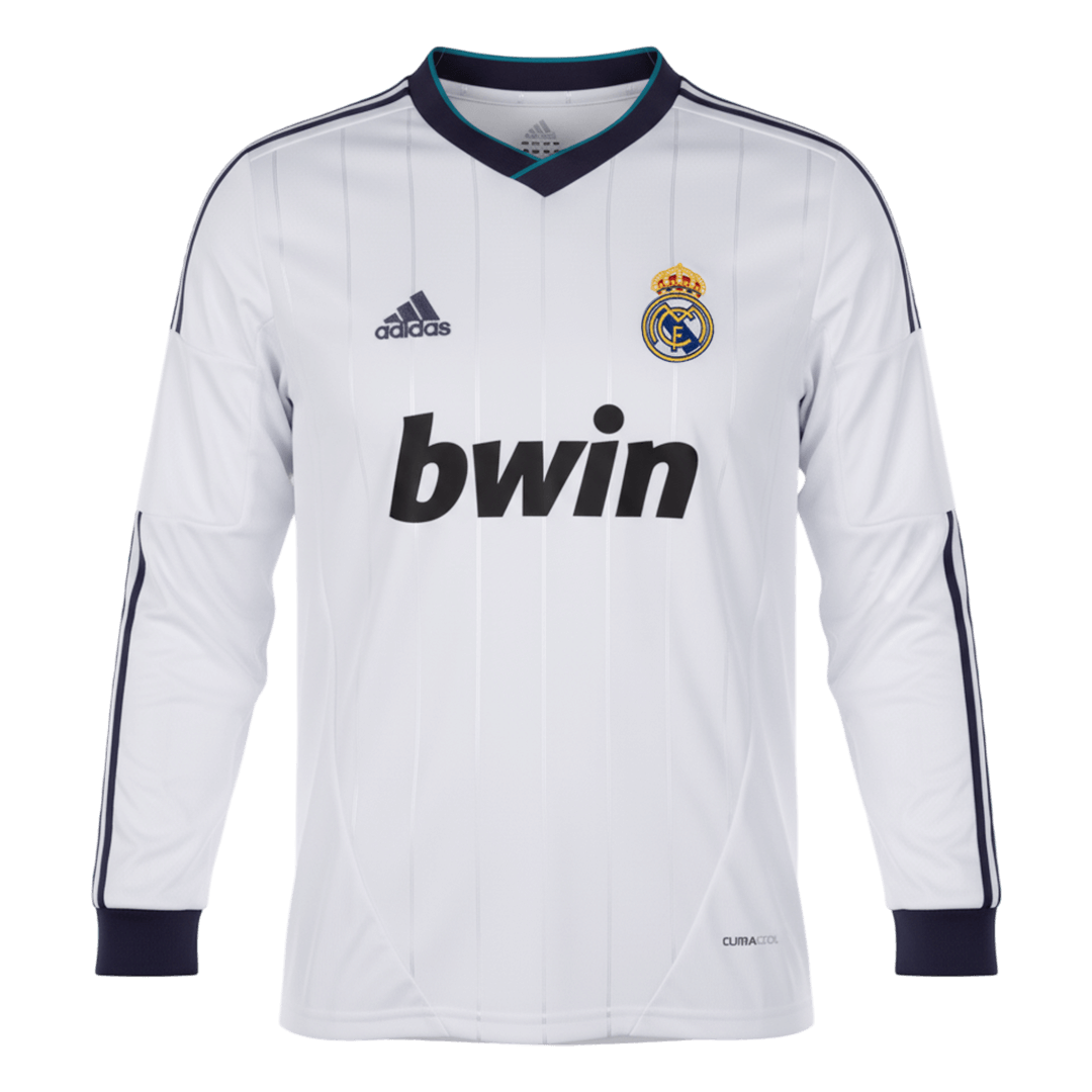 Retro Soccer Jersey Real Madrid Home Long Sleeve 2012/13