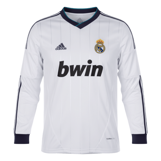 Retro Soccer Jersey Real Madrid Home Long Sleeve 2012/13