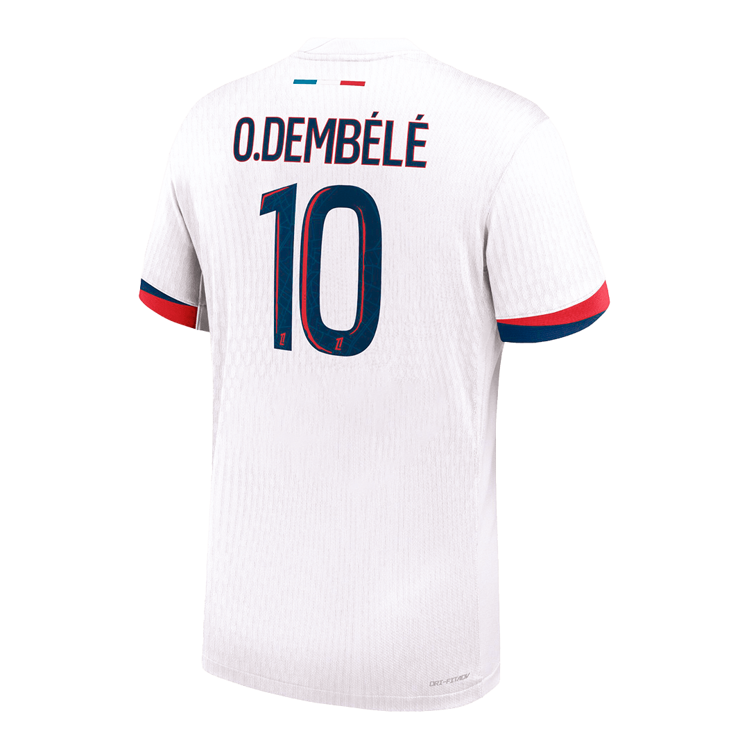PSG Authentic O.DEMBÉLÉ #10 Soccer Jersey PSG Away Shirt 2024/25