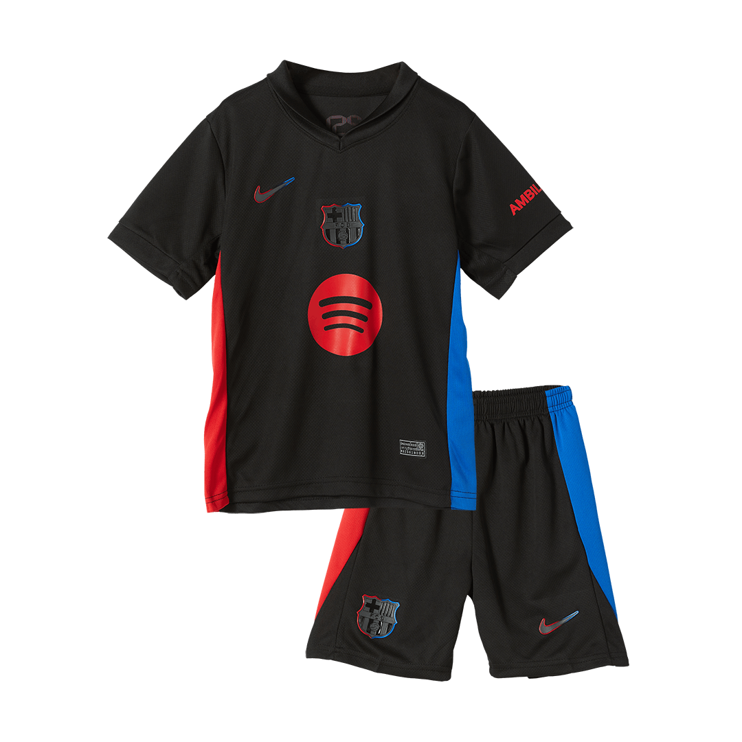 Gift-Kids Barcelona Custom Away Soccer Kits 2024/25 - Spotify Logo Without Text