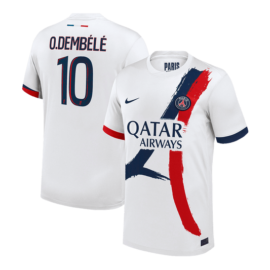 PSG O.DEMBÉLÉ #10 PSG Soccer Jersey Away Custom Shirt 2024/25