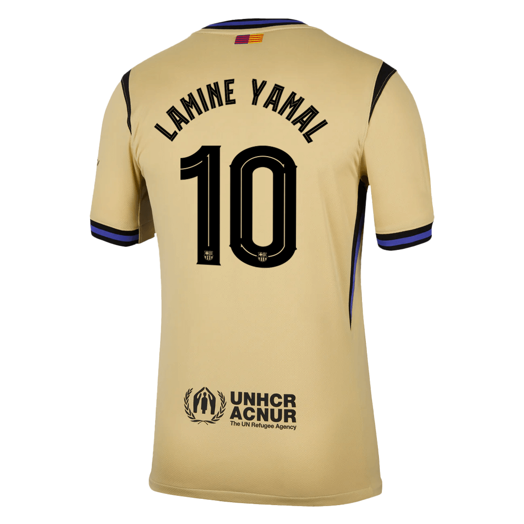 LAMINE YAMAL #10 Barcelona Away Soccer Jersey 2025/26 -UCL