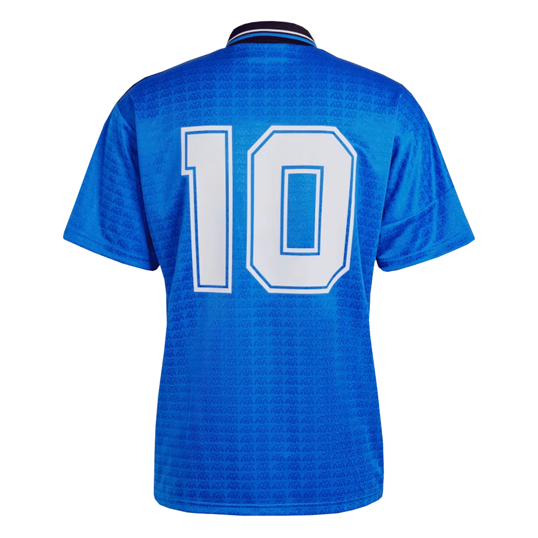 Retro #10 Argentina Away Soccer Jersey Kit(Jersey+Shorts) 1994