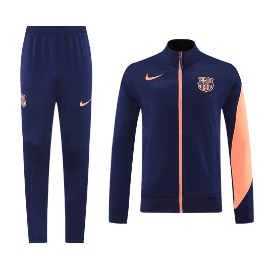 Barcelona Jacket Tracksuit 2025/26 Navy&Orange
