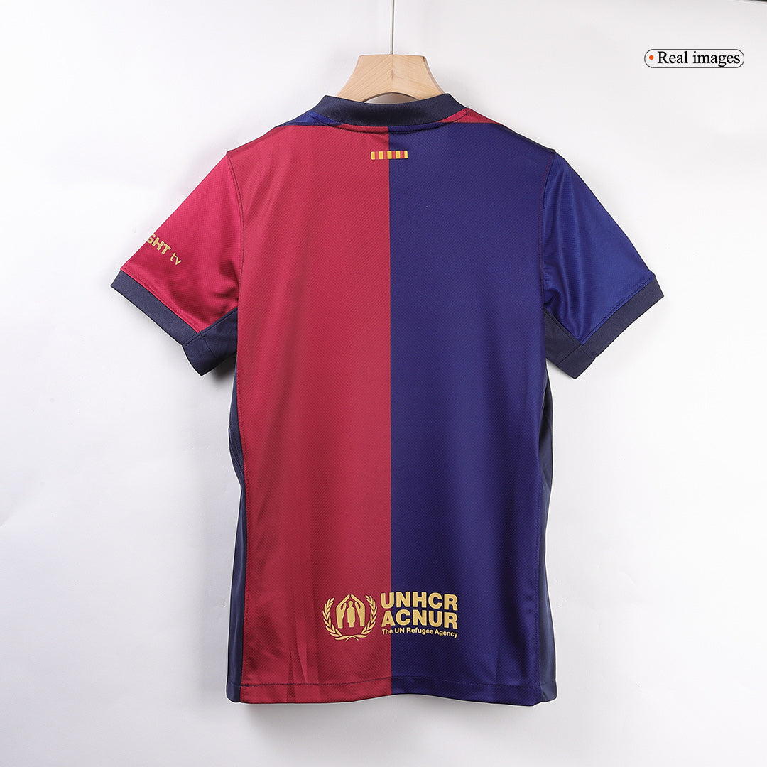 Barcelona Jersey Custom LAMINE YAMAL #19 Soccer Jersey Home 2024/25 Spotify Logo Without Text