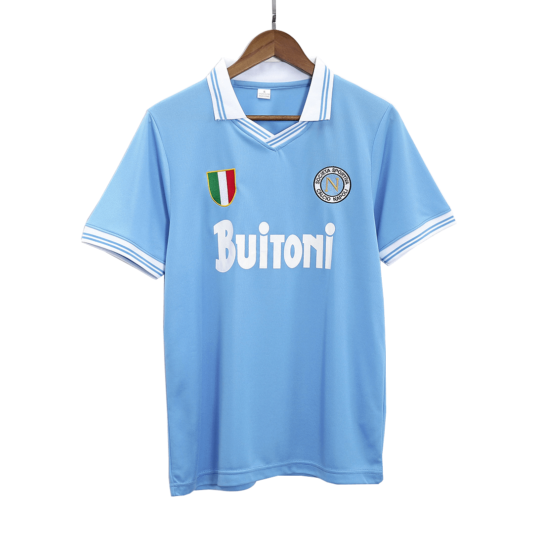 Retro 1986/87 Napoli Home Soccer Jersey
