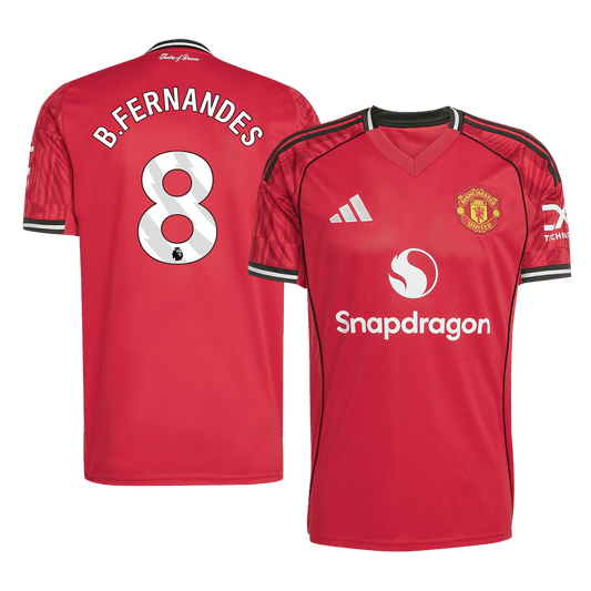 Camiseta de fútbol local del Manchester United 2025/26 de B.FERNANDES #8