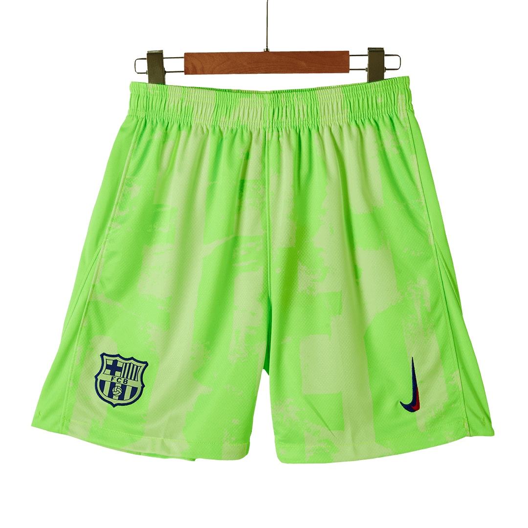Barcelona Third Away Soccer Jersey Kit(Jersey+Shorts) 2024/25 - UCL (Spotify Logo Without Text)