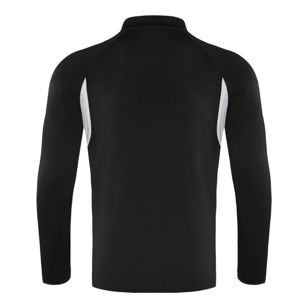 Real Madrid 1/4 Zip Tracksuit 2025/26 Black