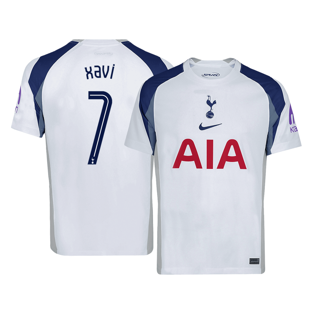 XAVI #7 Tottenham Hotspur Home Soccer Jersey 2025/26 -UCL