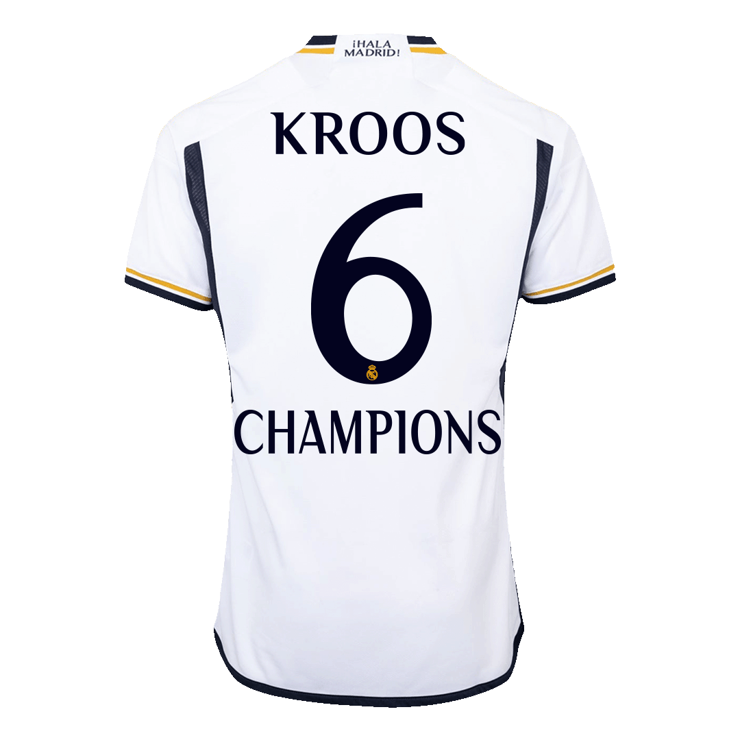 Authentic CHAMPIONS KROOS #6 Soccer Jersey Real Madrid Home Shirt 2023/24