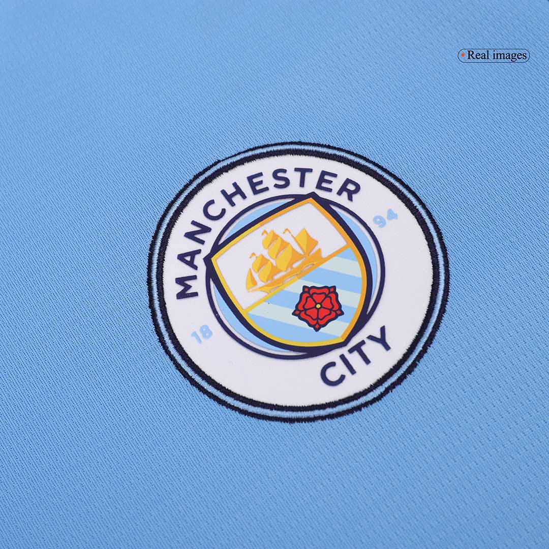 Manchester City Home Long Sleeve soccer jersey 2024/25