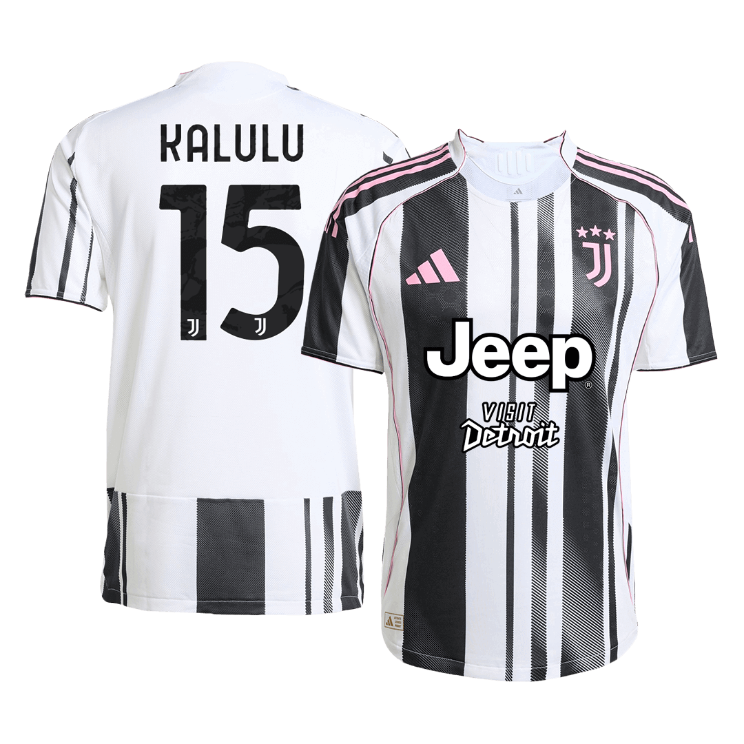 KALULU #15 Juventus Home Authentic Soccer Jersey 2025/26