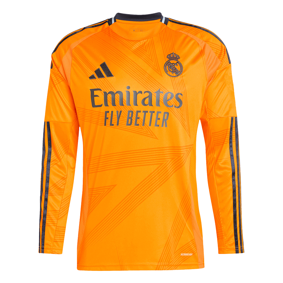 Real Madrid Away Long Sleeve Soccer Jersey 2024/25