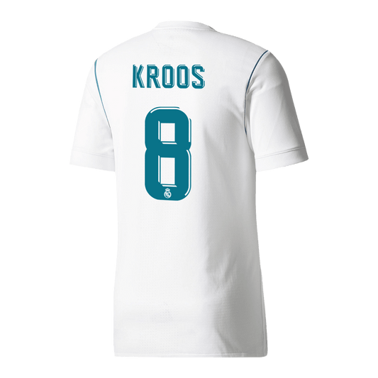 KROOS #8 Real Madrid Retro Jersey Home Soccer Shirt 2017/18