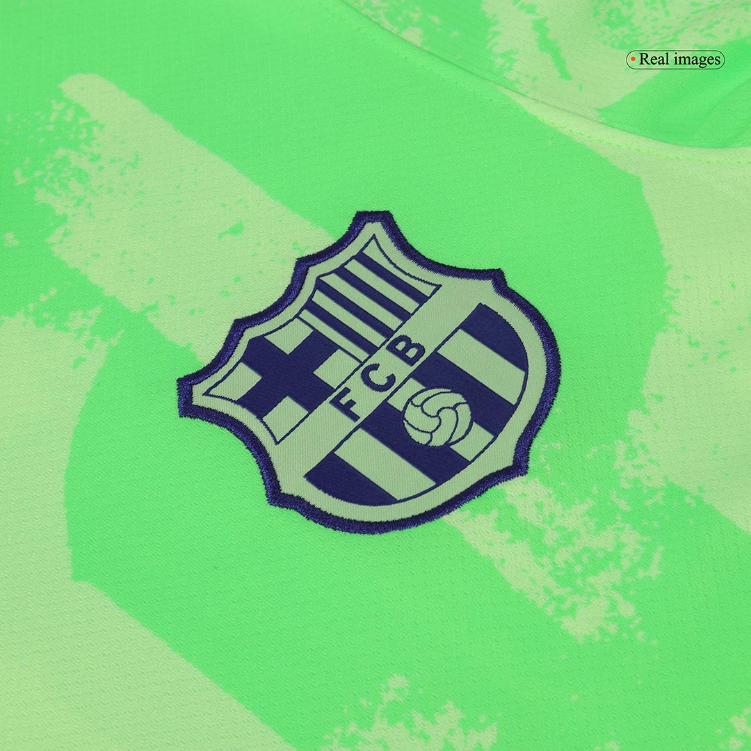 Barcelona Third Away soccer jersey 2024/25 - Spotify Logo Without Text