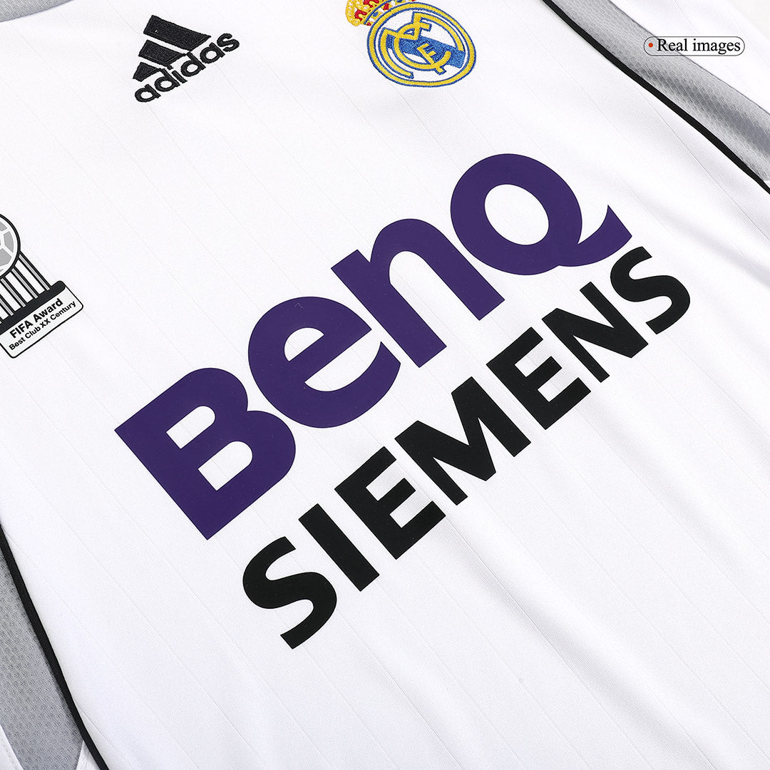 SERGIO RAMOS #4 Retro Real Madrid Jersey Home Soccer Shirt 2006/07