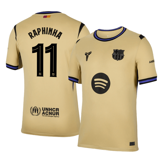 RAPHINHA #11 Barcelona Away Soccer Jersey 2025/26 -UCL