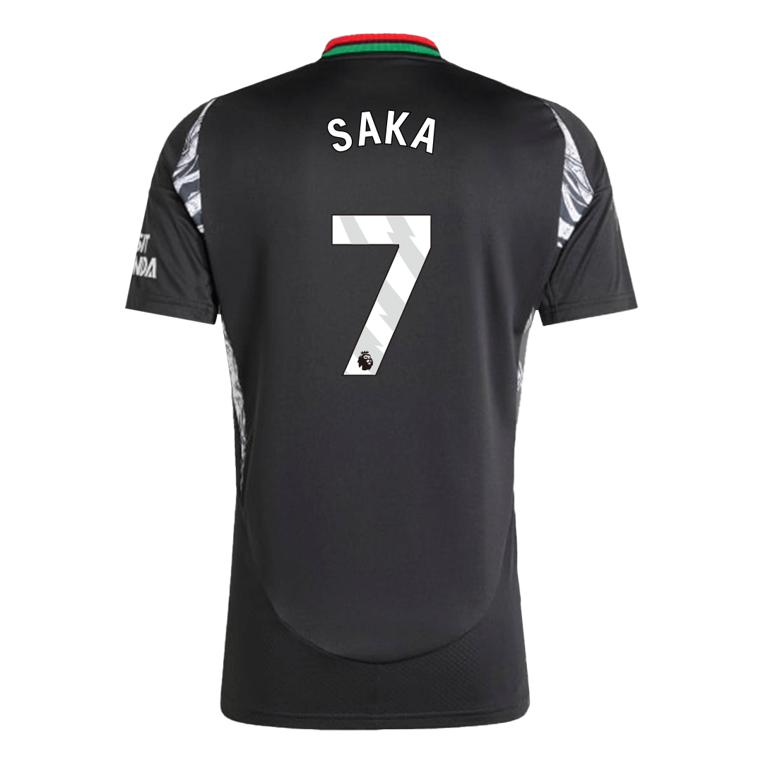 Authentic SAKA #7 Soccer Jersey Arsenal Away Shirt 2024/25